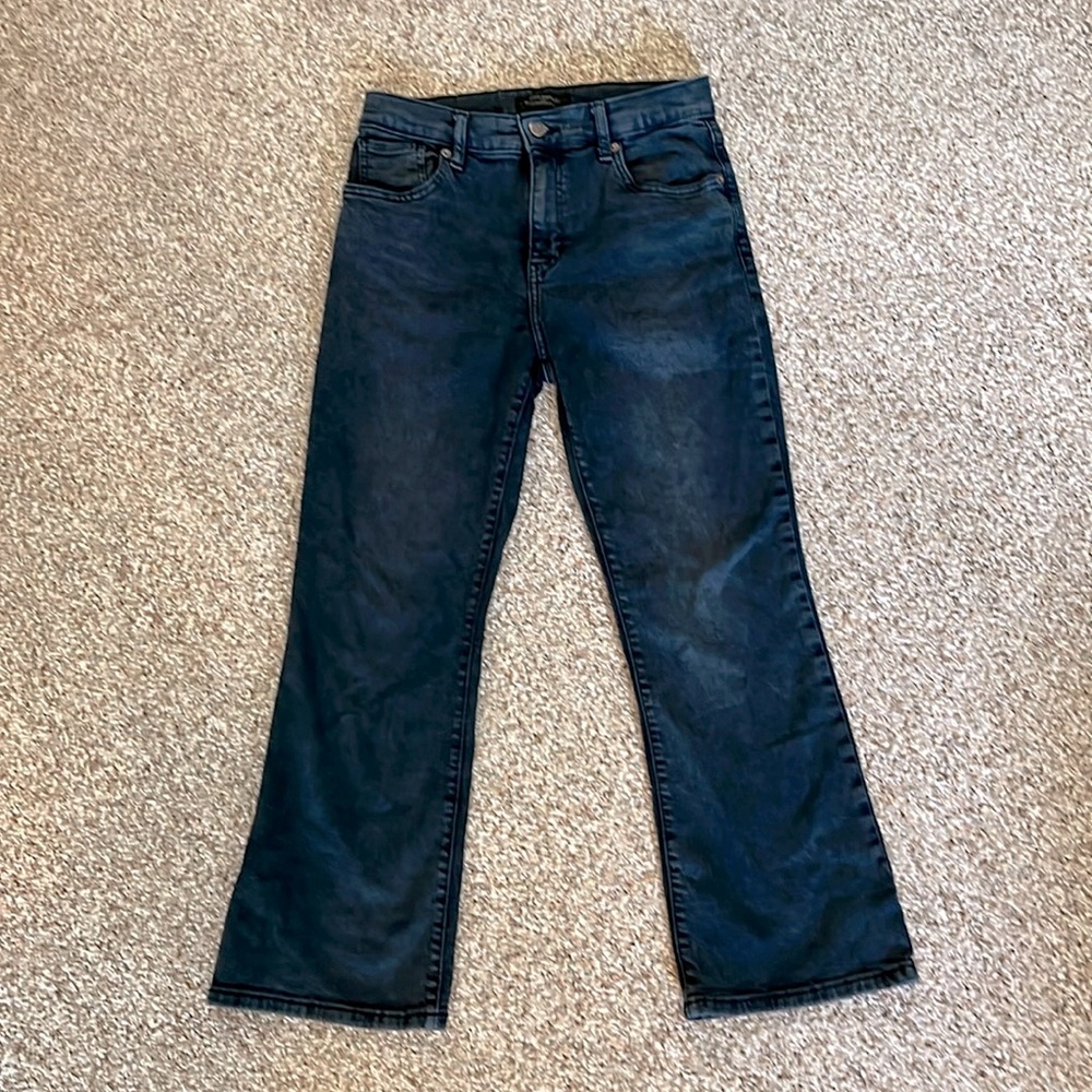 Cropped boot cut jeans